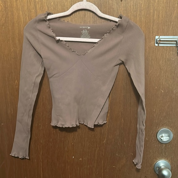 NWOT Free People Easy To Love Seamless Long Sleeve - Picture 2 of 8